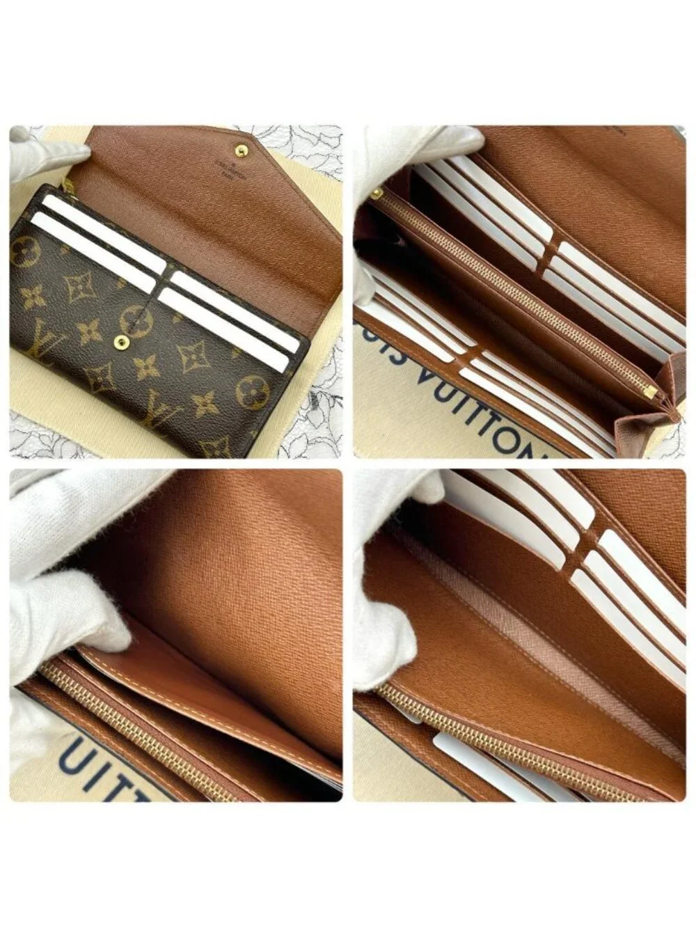 Louis Vuitton Monogram Portefeuille Sarah Wallet